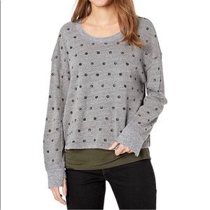 Splendid Paint Dot Polka Crewneck Pullover